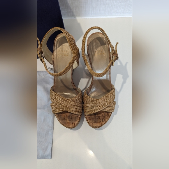 Stuart Weitzman Minx Sandal Wedges - Picture 3 of 9